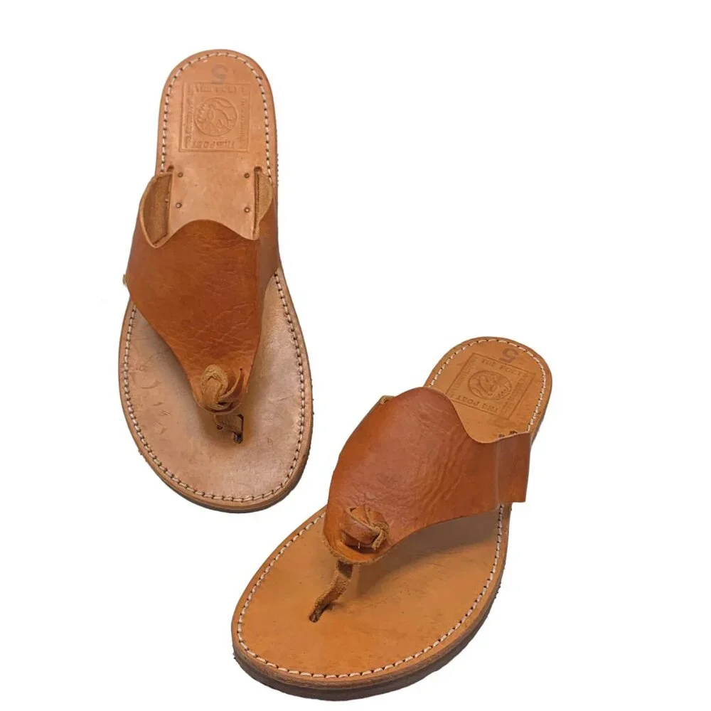 Melissinos Handmade Cyclades Leather Thong Custom Sandal‎
